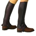 Miniatyrbillede 1 af 2: Equitheme Læder Half Chaps Brun 2XS