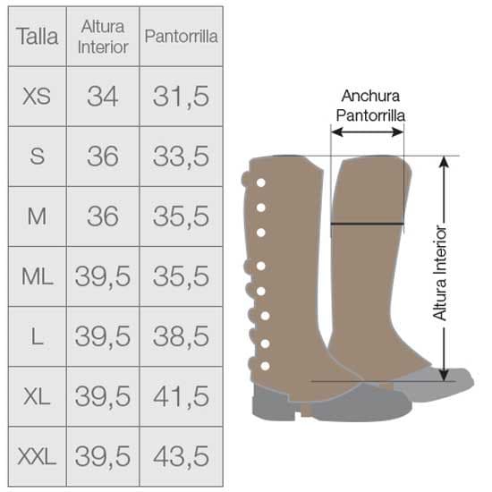 Lexhis Portugisisk Split Læder Half Chaps Brun 2XL