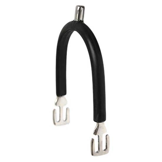 Sefton Engelsk Rustfrit Stål/gummi Lige Spids Ingen Rowel Spurs Unisex Søvfarvet 15 mm