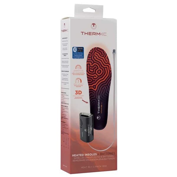 Therm-ic SÆt Opvarmede Indlægssåler Heat 3d & C-pack 1300 B Bluetooth Orange,Blå EU 39-41 Mand