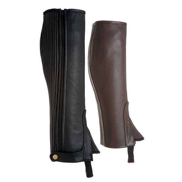 Lexhis Læder Half Chaps Brun,Sort 2XL