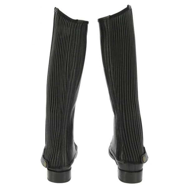 Equitheme Læder Half Chaps Sort 6 Years