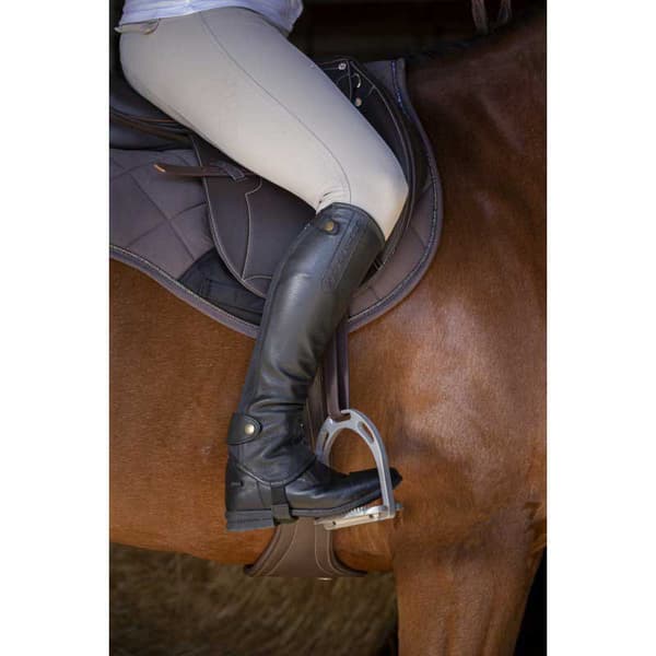 Equitheme Halve Kap Leather Soft Sort XS / Regular