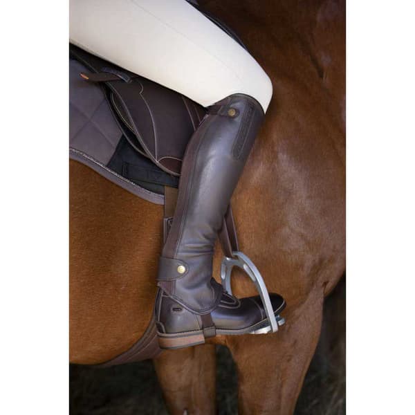 Equitheme Halve Kap Leather Soft Grøn 2XS / Regular