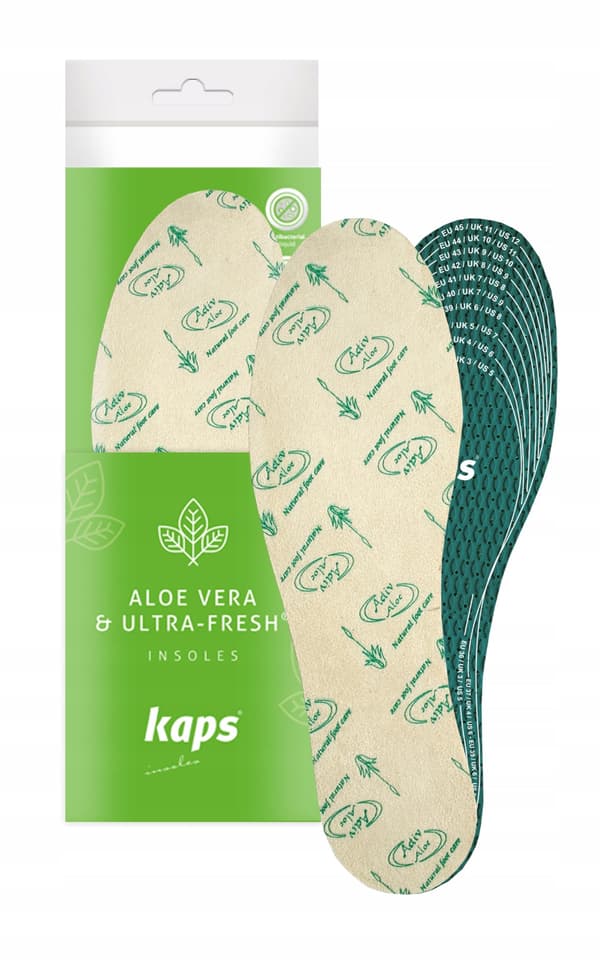Hygieniska skoinlägg Kaps Aloe Vera Ultra Fresh