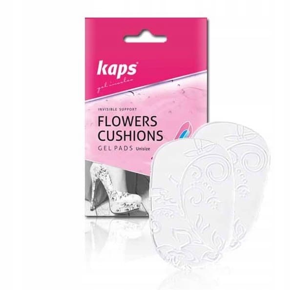 Kaps Flowers Cushions gel-dämpande hälkuddar för höga klackar
