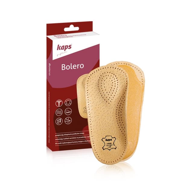 Profilerade lädersulor för Kaps Bolero-skor