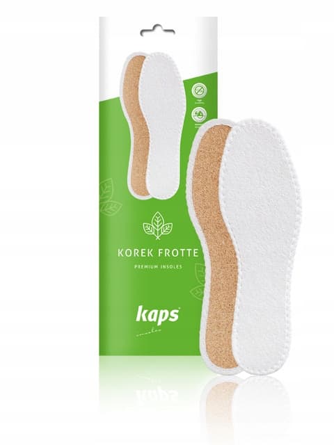 Anti-svett skoinlägg gjorda av naturlig kork Kaps Korek Terry