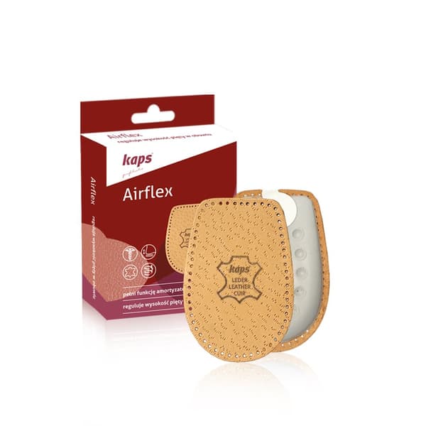 Komfortable hælskranker i læder til Kaps Airflex sko