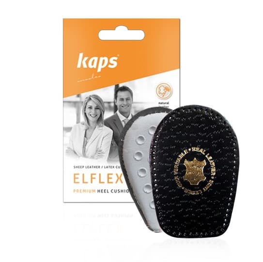 Læder stødabsorberende hælpuder til Kaps Elflex sko