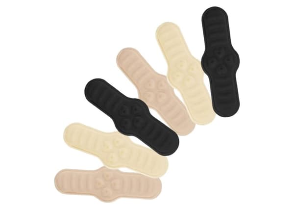 Kenkiin liimatut kantapäät - beige, musta, lihanvärinen