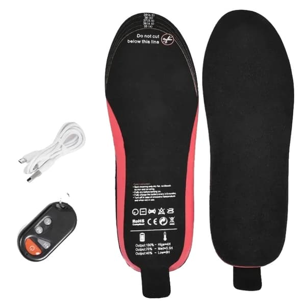 USB-lämmitettävät kengänpohjalliset, säädettävät lämpötilasettings, muistivaahtomukavuus,41-46