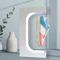 Miniatyrbillede 2 af 2: Magnetisk Levitation Skoudstillingsstand, 360 graders rotation, Ideel til hjemmet eller butikken., E type hvid