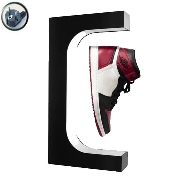 Sneakerskab, Magnetisk Flydende, 360 graders Rotation, EU-stik