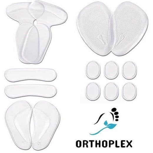 Skoinlägg - MAVURA - ORTHOPLEX Deluxe - Set med 14 delar - Mjuk gel - Halkfri