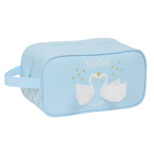 Rejseskotaske Glow Lab Cisnes Lyseblå 29 x 15 x 14 cm