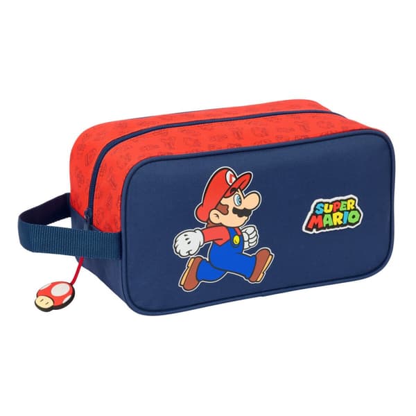 Kotelo matkatohveleille Super Mario Trick Punainen Tummansininen 29 x 15 x 14 cm