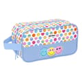 Miniatyrbillede 1 af 3: Rejseskotaske Smiley Joyful Multifarvet Lyseblå 29 x 15 x 14 cm