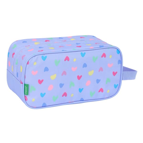 Kotelo matkatohveleille Benetton Lila Liila 29 x 15 x 14 cm