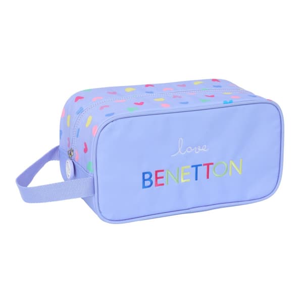 Kotelo matkatohveleille Benetton Lila Liila 29 x 15 x 14 cm
