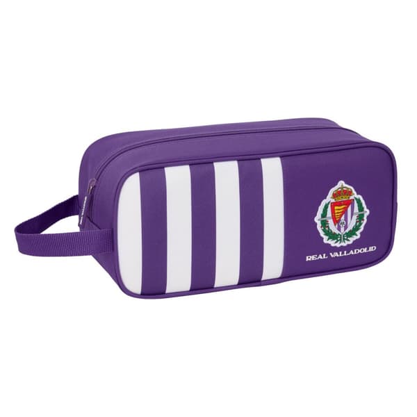 Kotelo matkatohveleille Real Valladolid C.F. Valkoinen Purppura 34 x 15 x 14 cm