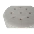 Miniatyrbillede 2 af 6: Stol DKD Home Decor Beige Sølvfarvet Polyester Træ MDF 80 x 80 x 43 cm