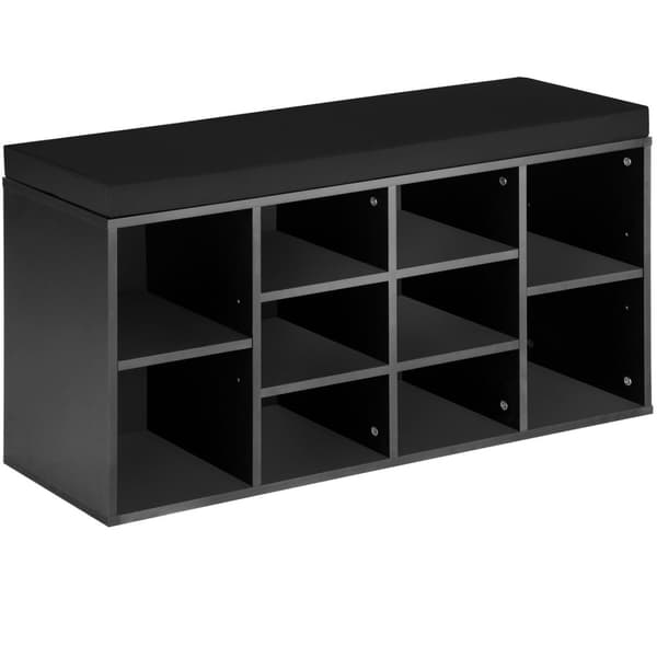 Skoreol med siddepude 103,5x48x30cm - sort