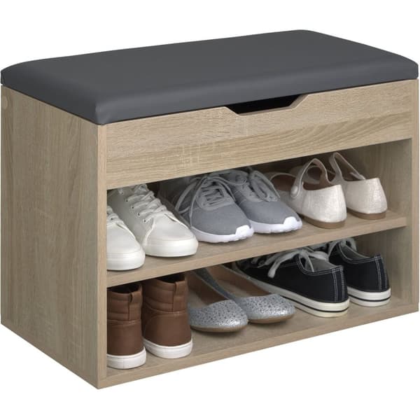 Skoreol Jasmina 60x30x43,5cm - Lys træ, egetræ Sonoma
