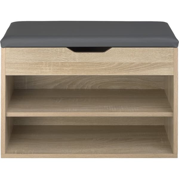 Skoreol Jasmina 60x30x43,5cm - Lys træ, egetræ Sonoma