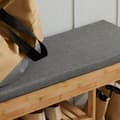Miniatyrbillede 5 af 10: SoBuy Skobænk i træ med grå hynde FSR47-N