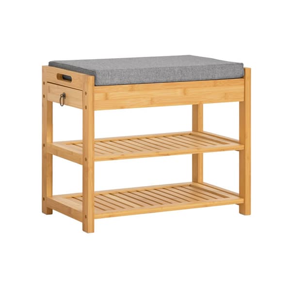 SoBuy Säilytyspenkki Kenkäteline penkki Kenkäkaappi Puupenkki Jakkara bambu Enimmäiskuormitus 150kg, FSR49-N SoBuy Säilytyspenkki Kenkäteline penkki Kenkäkaappi Puupenkki Jakkara bambu Enimmäiskuormitus 150kg, FSR49-N