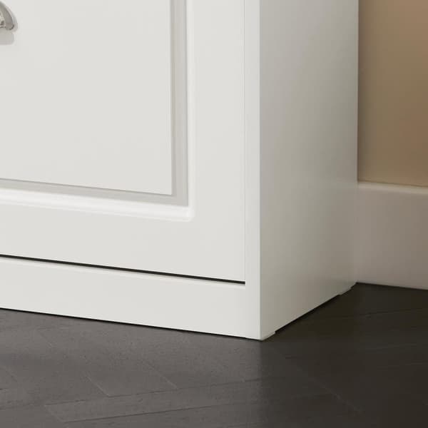 SoBuy Skobænk med hynde og fack Skoskab Skoreol Længde 60 cm Bredde 24 cm Højde 52 cm hvid og grå Belastning 150 kg FSR82K-W