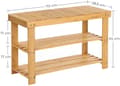 Pikkukuva 7 / 9: Bambu sittbänk med skoförvaring , 70 x 28 x 45 cm