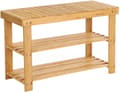 Pikkukuva 1 / 9: Bambu sittbänk med skoförvaring , 70 x 28 x 45 cm