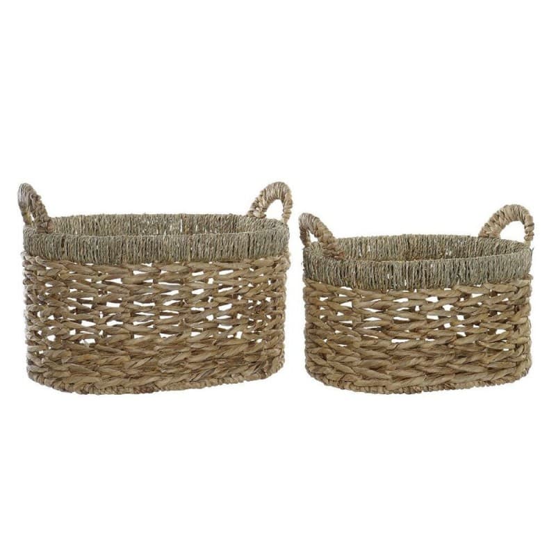 Korg - set DKD Home Decor Fibrer Boho Sjögräs (2 pcs)