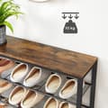 Pikkukuva 6 / 7: Förvaring / Skohylla - Avlastningsbord med 4 hyllor 100 x 30 x 92,5 cm Industristil