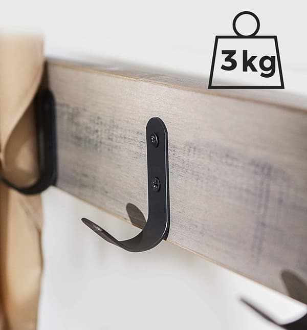 Hallförvaring - klädhängare med skohylla, klädträd - 175 cm, industriell Design, grå / svart