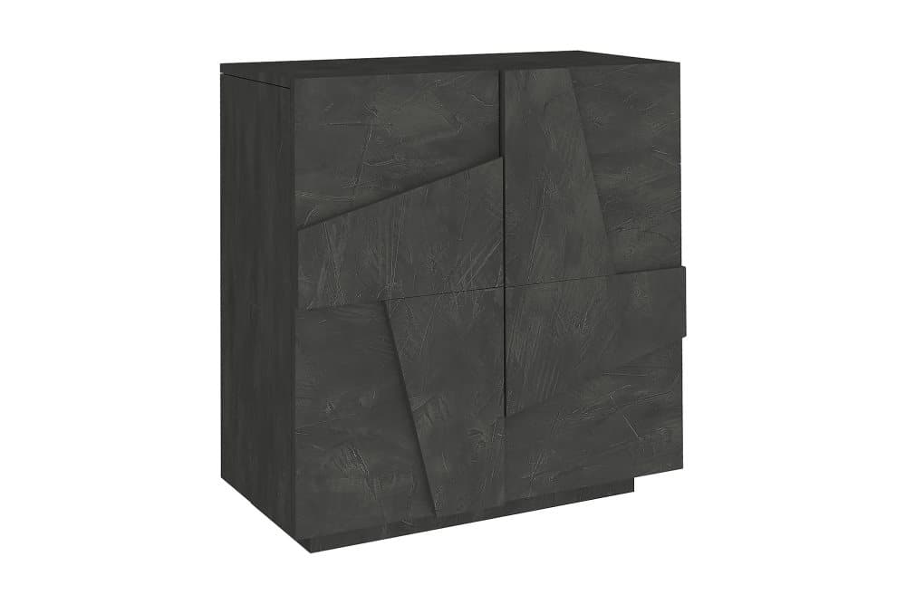PINGON Skoskåp 81x39 cm 2 Dörrar Antracit