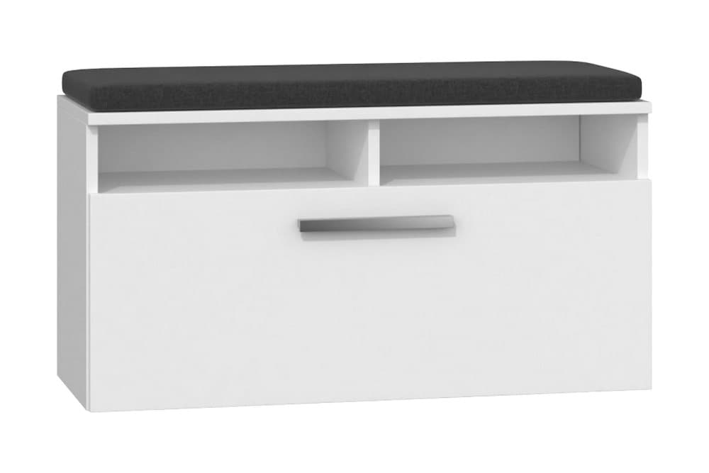 RIWAN Skoskåp 85x35x46 cm med Hylla Vit
