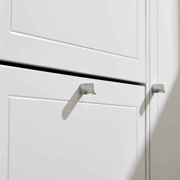 SoBuy Stort skoskab med vippefunktion Skoholder Længde 102 cm Bredde 24cm Højde 96 cm hvid FSR114-W