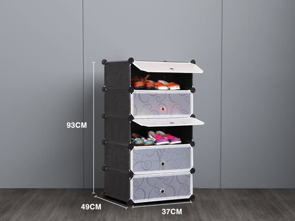 Modulaarinen kenkäkaappi 5 tasoa