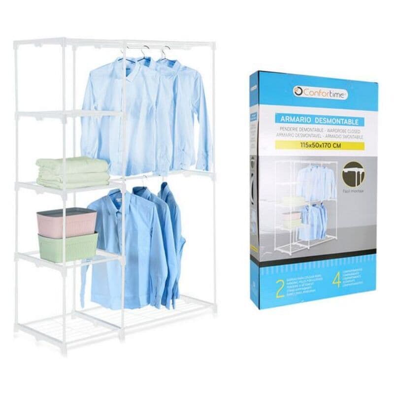 Skåp som kan demonteras Confortime Metall (115 x 50 x 170 cm)