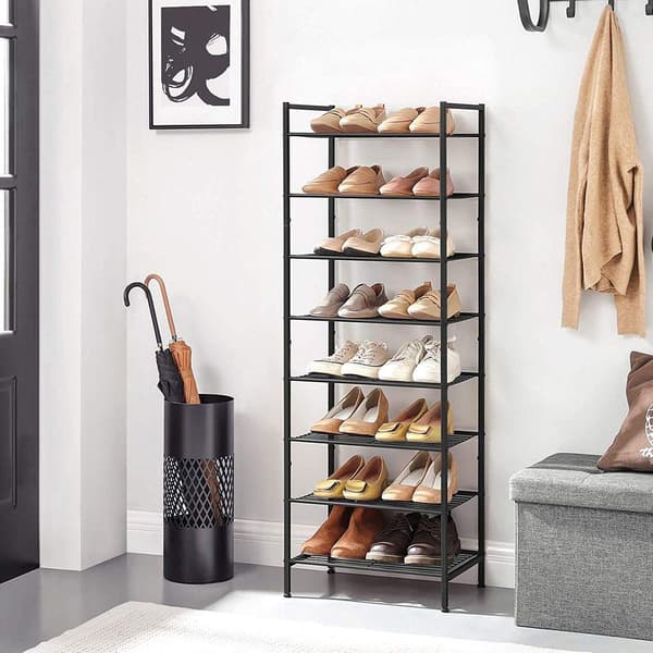 Rootz Shoe Rack Shoe Rack With 8 Shelves Large Shoe Rack Shoe