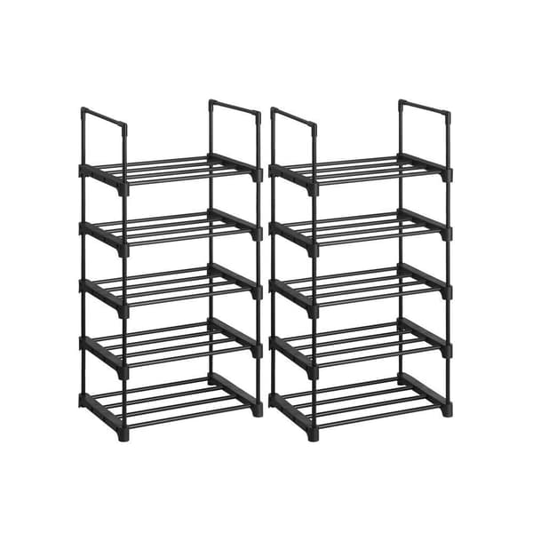 Rootz Shoe Rack Set Of 2 Shoe Rack 5 Tier Shoe Rack Shoe