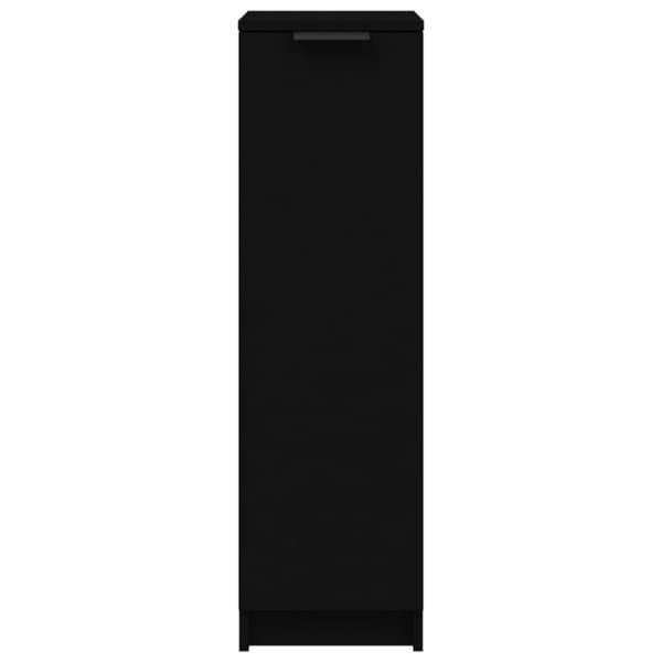 vidaXL Skoskap svart 30x35x100 cm konstruert tre
