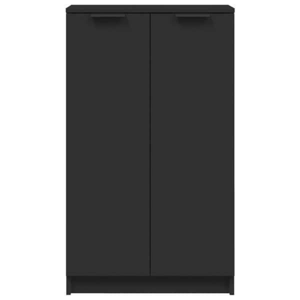 vidaXL Skoskåp svart 59x35x100 cm konstruerat trä