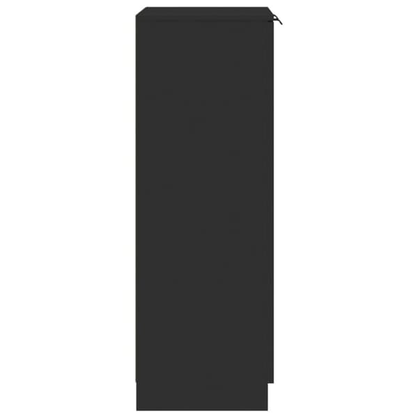 vidaXL Kenkäkaappi musta 59x35x100 cm tekninen puu