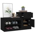 Miniatyrbillede 5 af 11: vidaXL skoreol 100x42x60 cm konstrueret træ sort