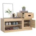 Pikkukuva 5 / 11: vidaXL Kenkäkaappi Sonoma-tammi 100x42x60 cm tekninen puu