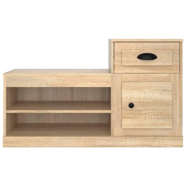 vidaXL Kenkäkaappi Sonoma-tammi 100x42x60 cm tekninen puu